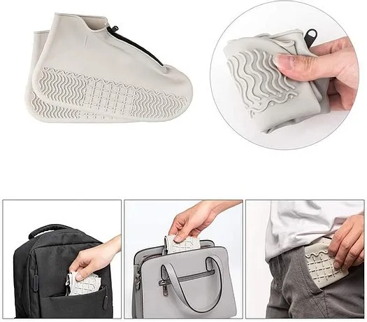 Silicone Shoes Protectors/Covers Easy to Disinfect with Zipper