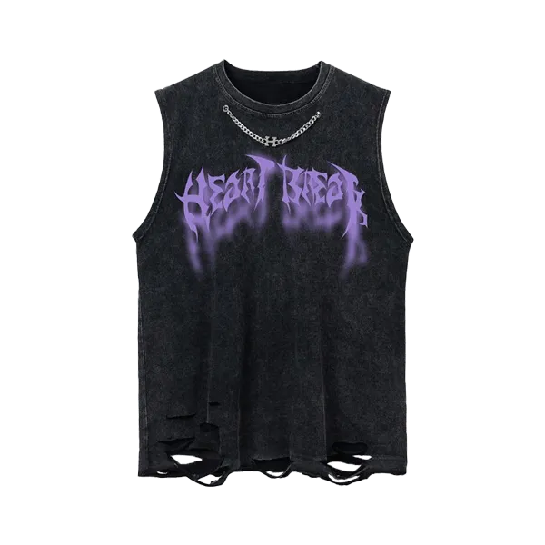 Silver chain adorns the vest -D360 | Inspanda