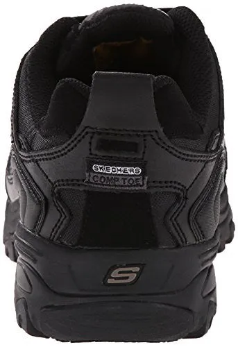 Skechers For Work Women's D'lite Slip Resistant Toliand Work Shoe - Black