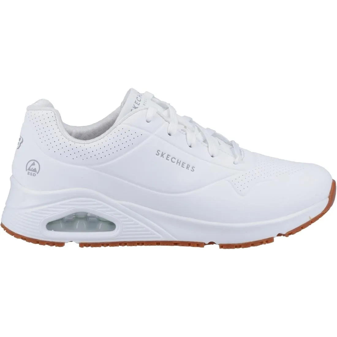 Skechers Womens UNO Slip Resistant Trainers 39 White