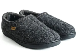 Slip-on Rubber-soled High-back Wool Slipper