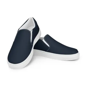 Slips by Dockhead Men’s Slip-On Canvas Shoes (Dark Blue)