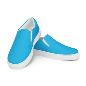 Slips by Dockhead Men’s Slip-On Canvas Shoes (Light Blue)