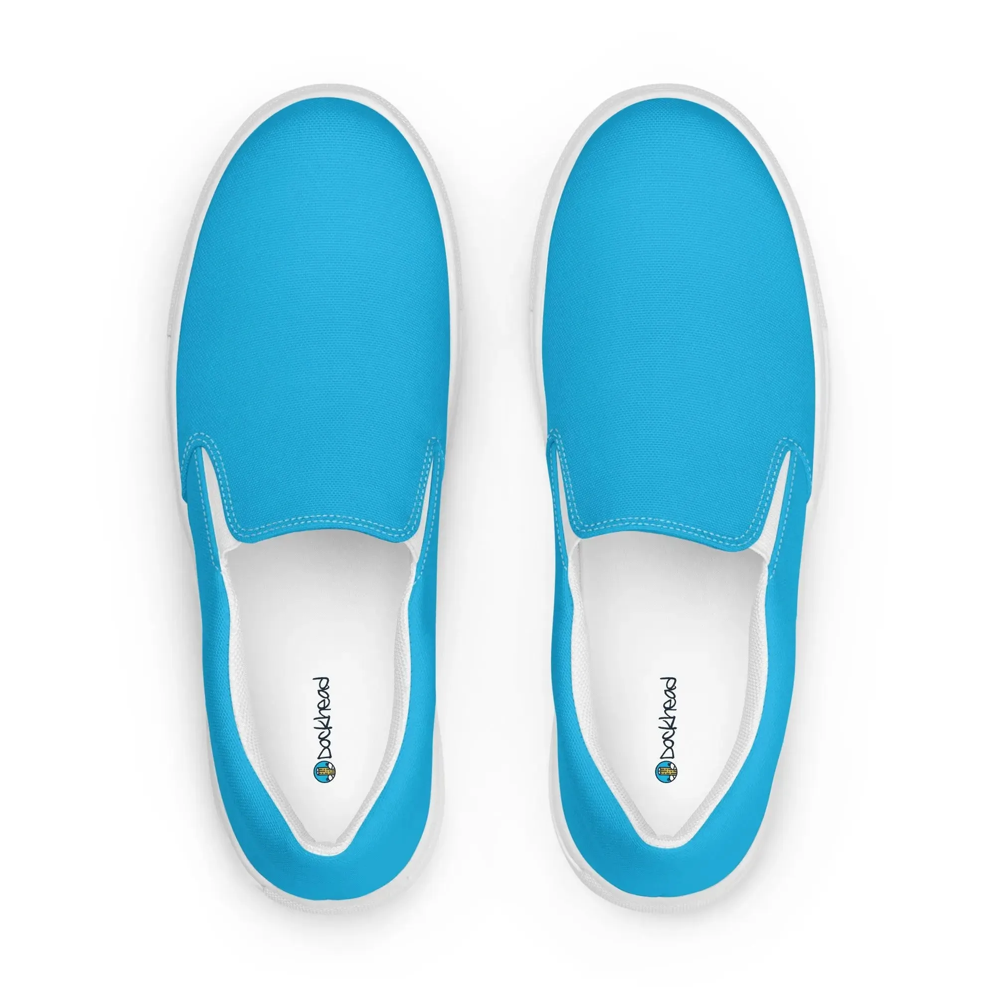 Slips by Dockhead Men’s Slip-On Canvas Shoes (Light Blue)