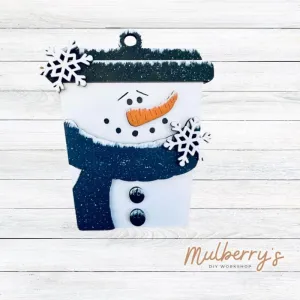 Snowman Latte Ornament