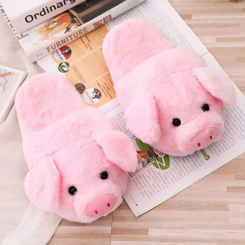 Snuggle Up with Cuteness – Plush Piggy Slippers for Ultimate Cozy Vibes
