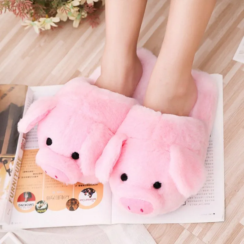 Snuggle Up with Cuteness – Plush Piggy Slippers for Ultimate Cozy Vibes