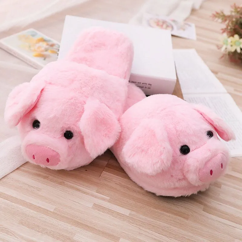 Snuggle Up with Cuteness – Plush Piggy Slippers for Ultimate Cozy Vibes