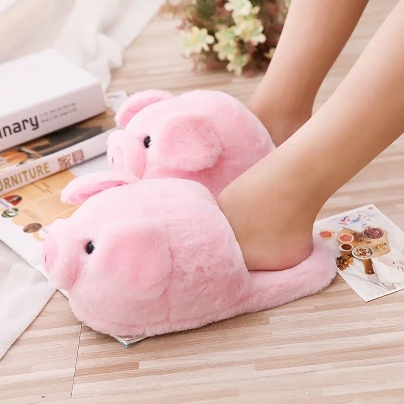 Snuggle Up with Cuteness – Plush Piggy Slippers for Ultimate Cozy Vibes