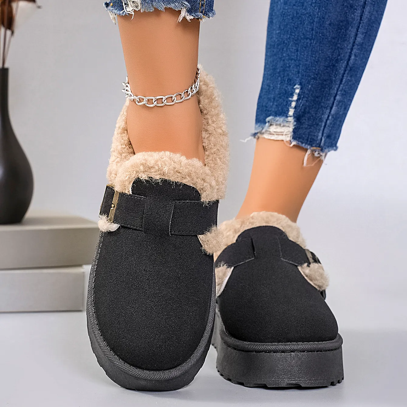 Sofia Winter Mules