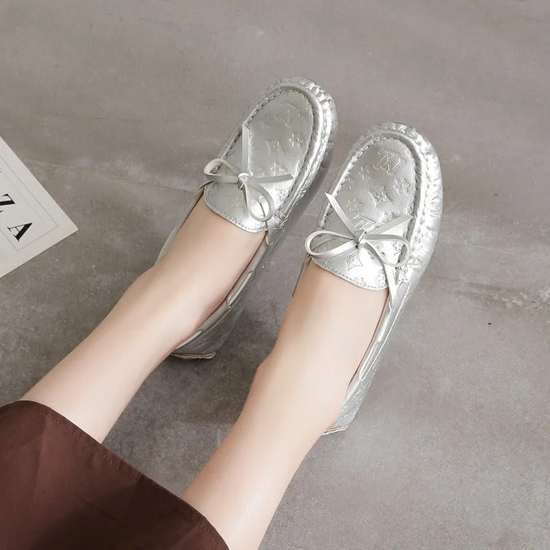 Soft Leather Fashion All-Match Comfy Flat Women's Loafer