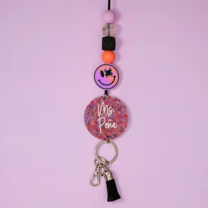 Spooky Vibes Acrylic Lanyard