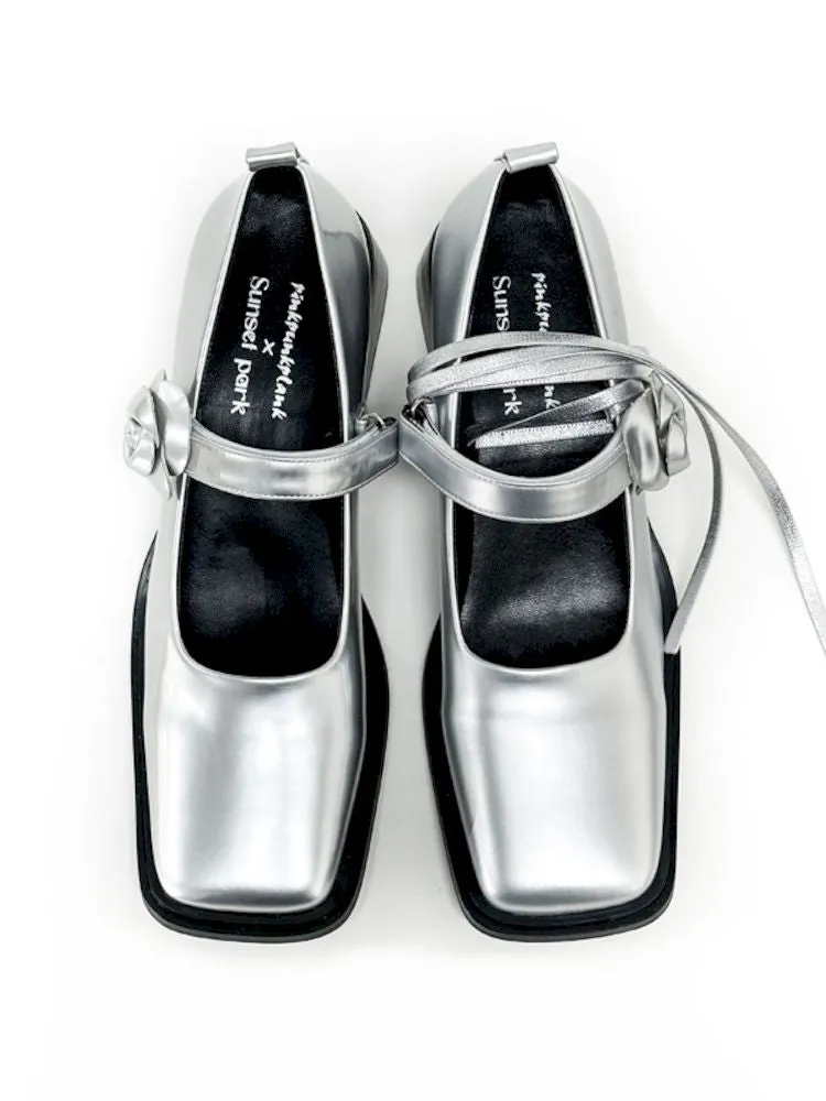 square toe leather shoes
