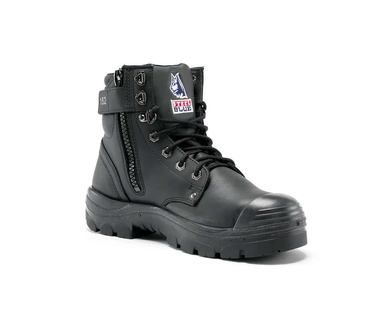 STEEL BLUE ARGYLE ZIP TPU / BUMP CAP WORK BOOT