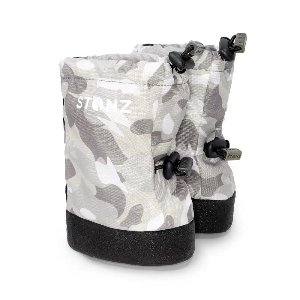 Stonz Baby Booties (Camo Print White Light Grey)