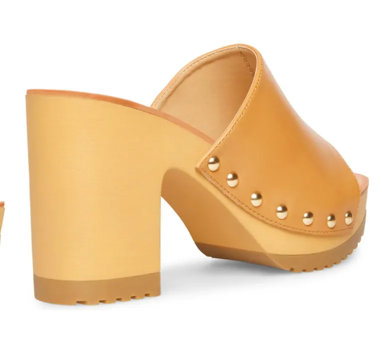 Studded Open Toe Mule
