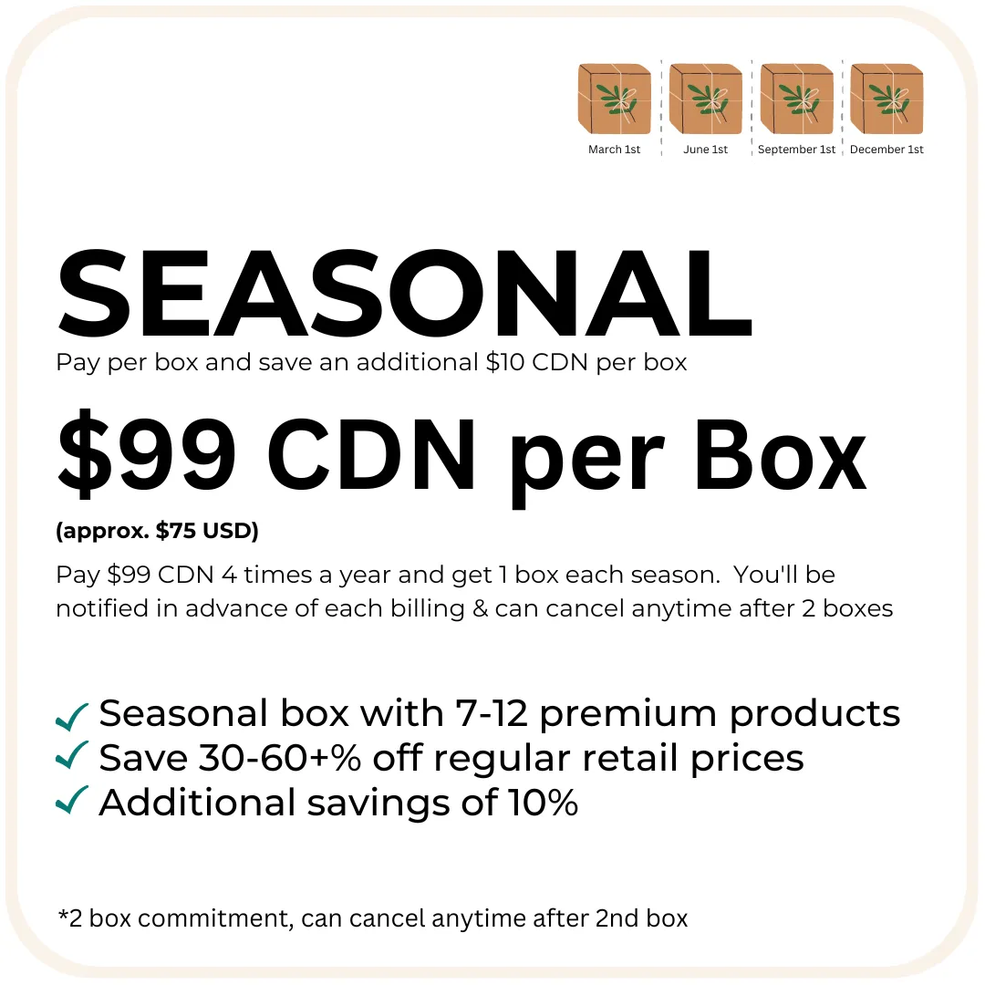 Subscription Box - Seasonal Plan (Billed 4x Year)