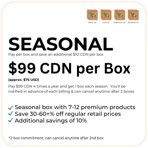 Subscription Box - Seasonal Plan (Billed 4x Year)