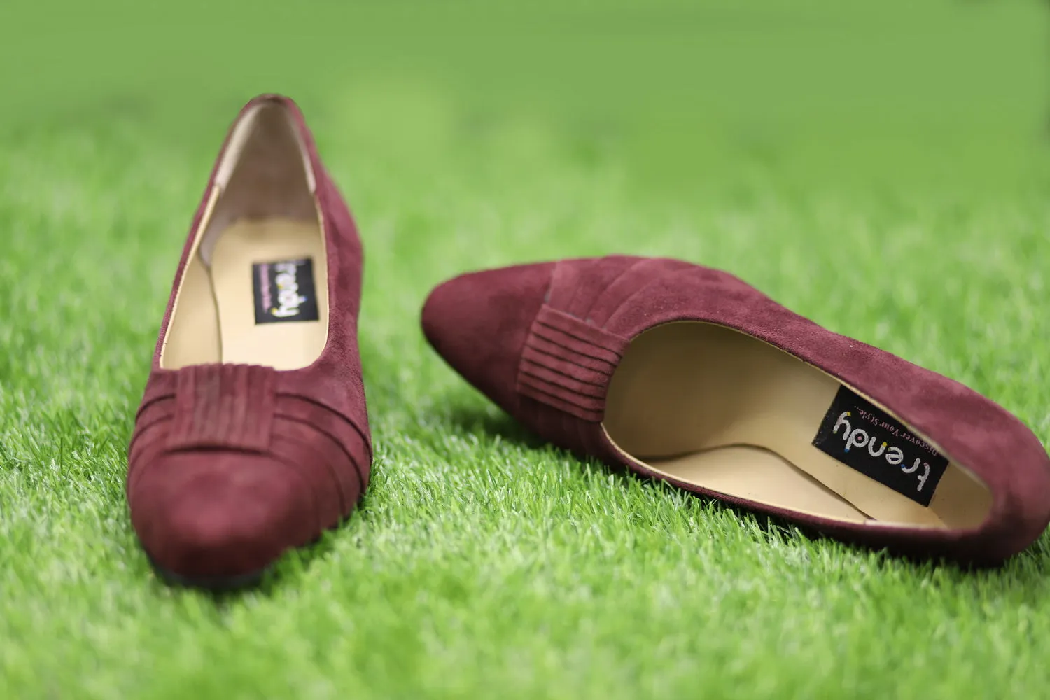 Suede leather Court Shoes Design ZA013