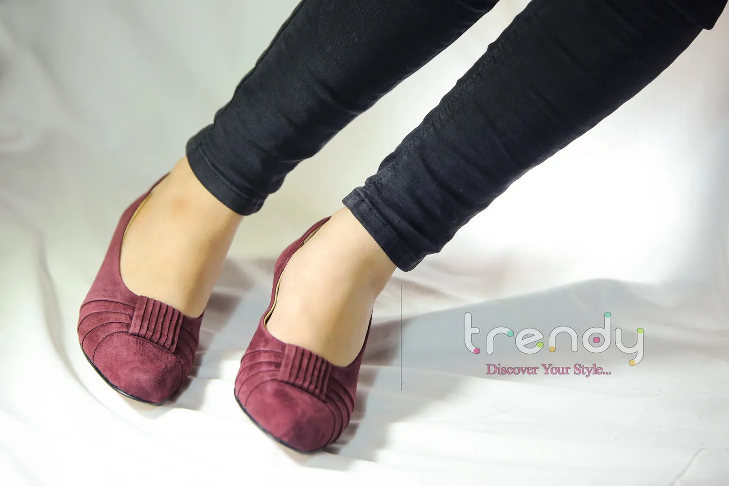Suede leather Court Shoes Design ZA013