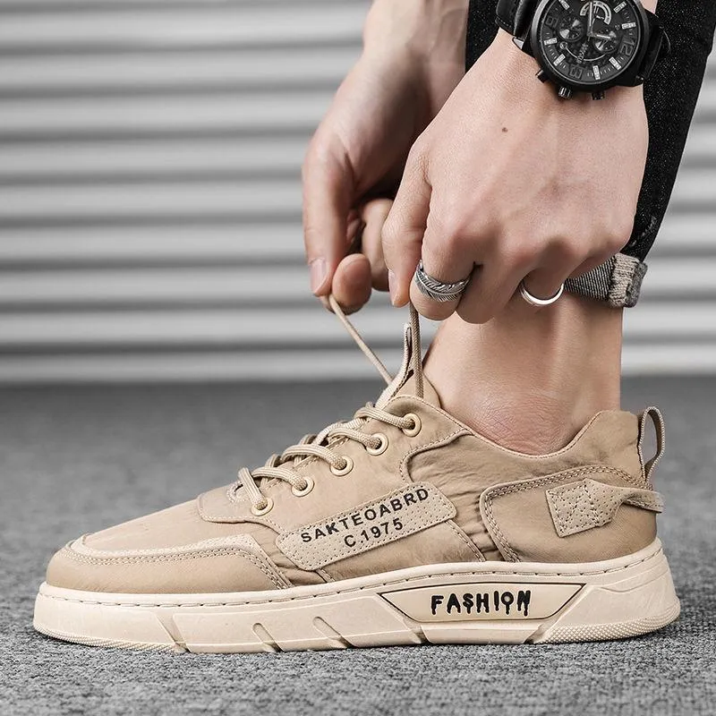 Summer Breathable Men's Shoes Korean Style Boys Board Shoes Umbrella Canvas Shoes All-match Sports Casual Shoes