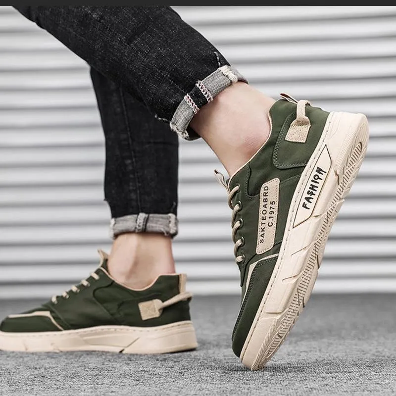 Summer Breathable Men's Shoes Korean Style Boys Board Shoes Umbrella Canvas Shoes All-match Sports Casual Shoes