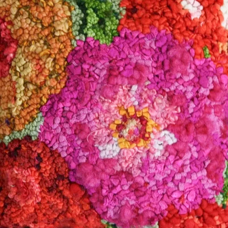 Summer Flowers Pillow Top Kit 12" x 12"