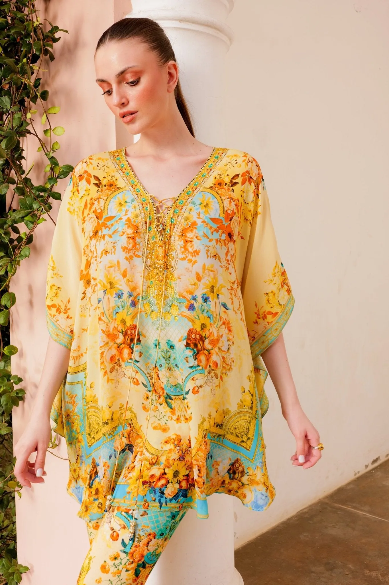 SUMMER GARDEN BUTTERFLY TOP