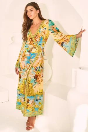 SUMMER GARDEN WRAP DRESS