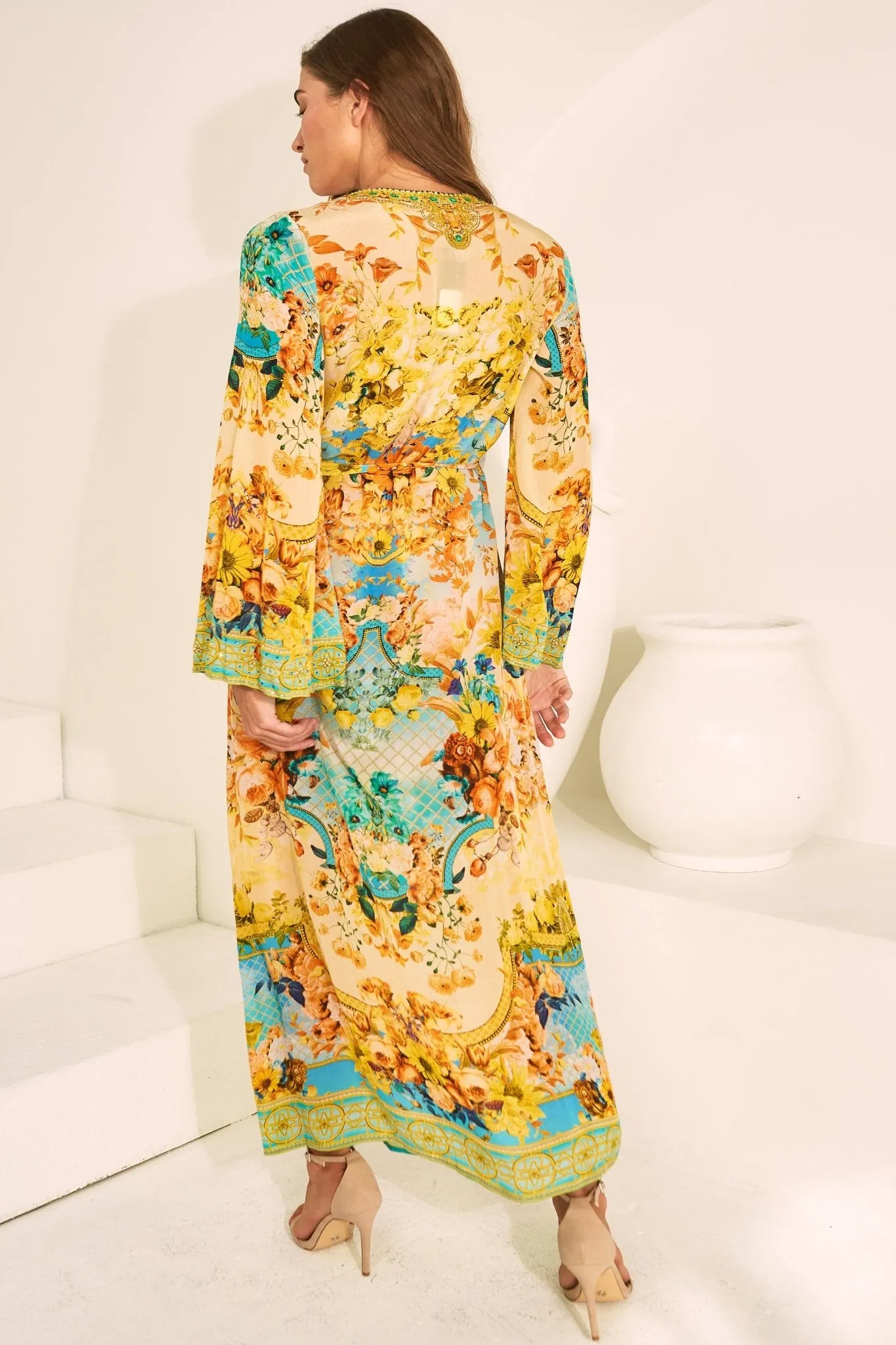 SUMMER GARDEN WRAP DRESS