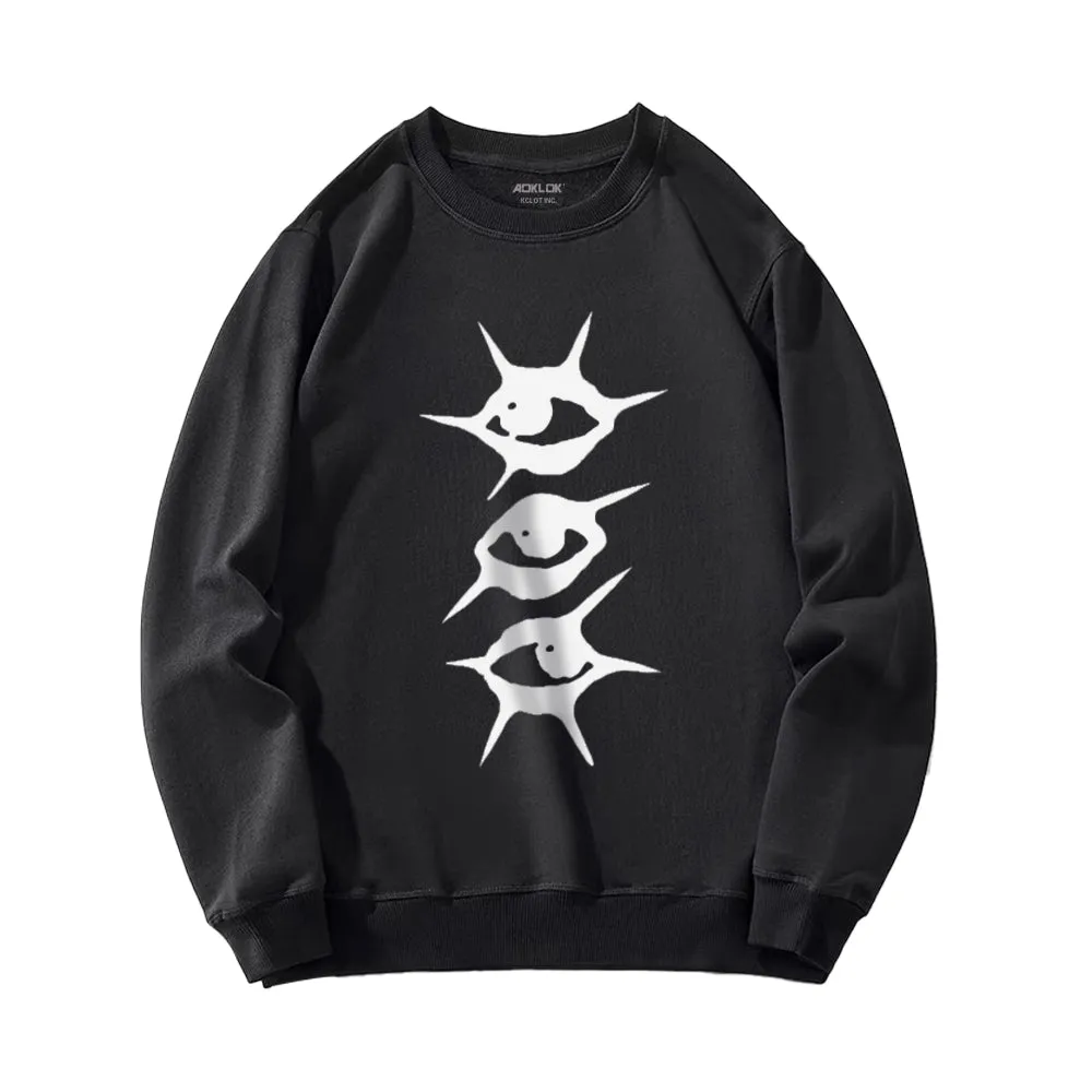 Summer Loose Key Print Sweatshirt
