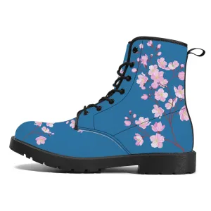 Summer Sky Sakura Vegan Leather Boots