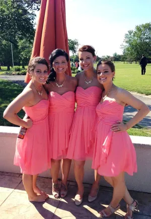 Summer Sweetheart Short Bridesmaid Dresses
