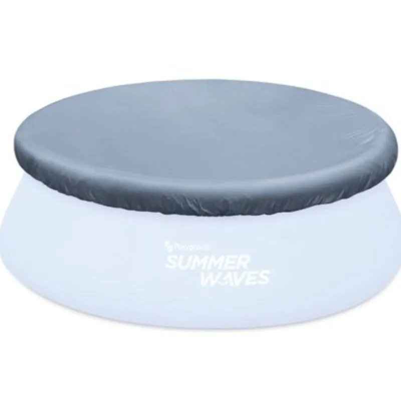 Summer Waves 8ft Ring Pool Cover - Grey