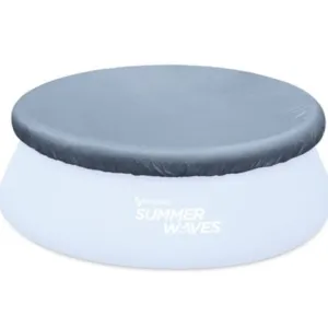 Summer Waves 8ft Ring Pool Cover - Grey