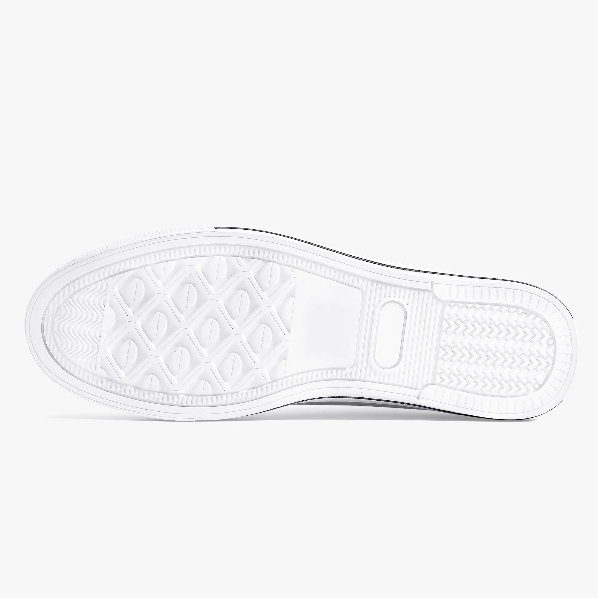 Sweetheart Classic High-Top Canvas Shoes - White/Black