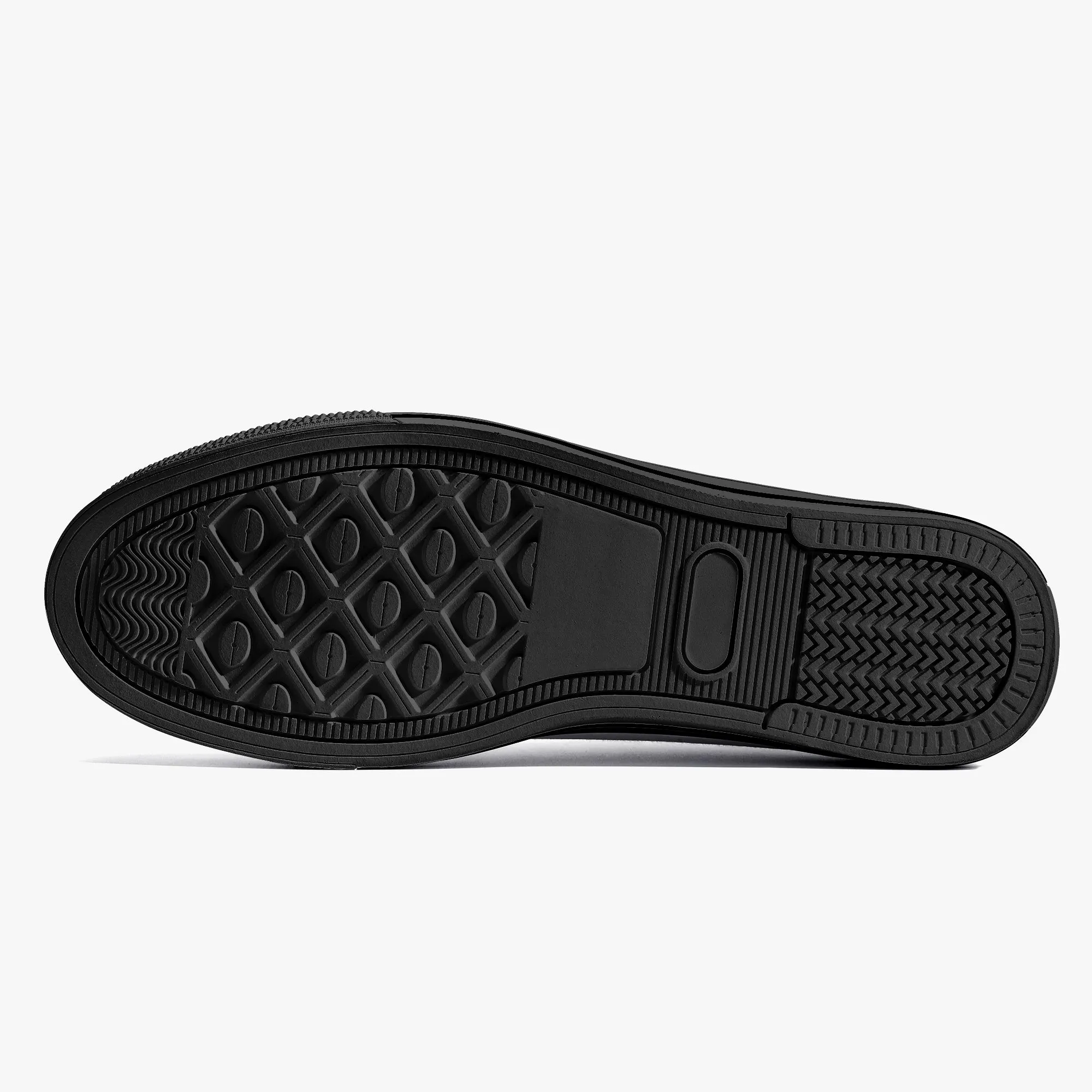 Sweetheart Classic High-Top Canvas Shoes - White/Black