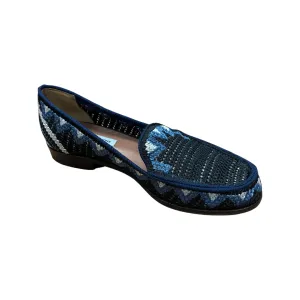 Tabitha Simmons Blackie Sol Multi Navy Crochet