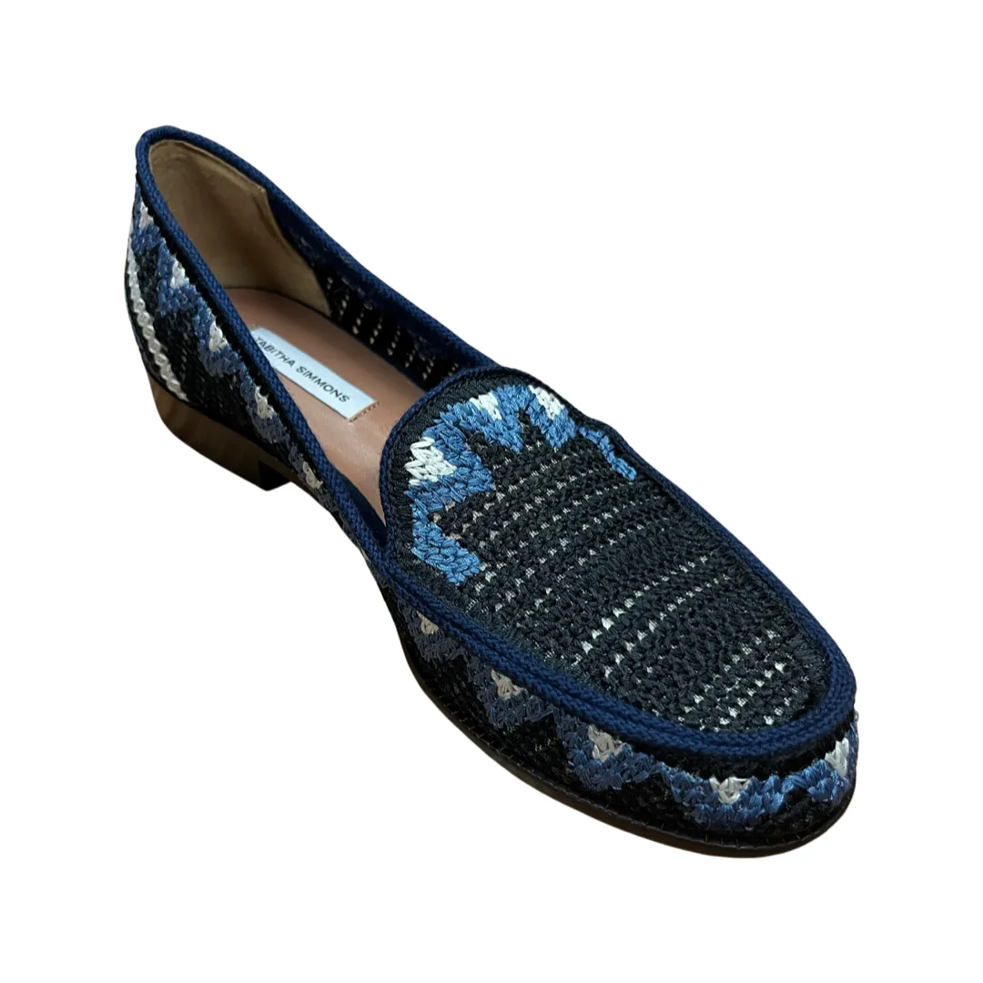 Tabitha Simmons Blackie Sol Multi Navy Crochet