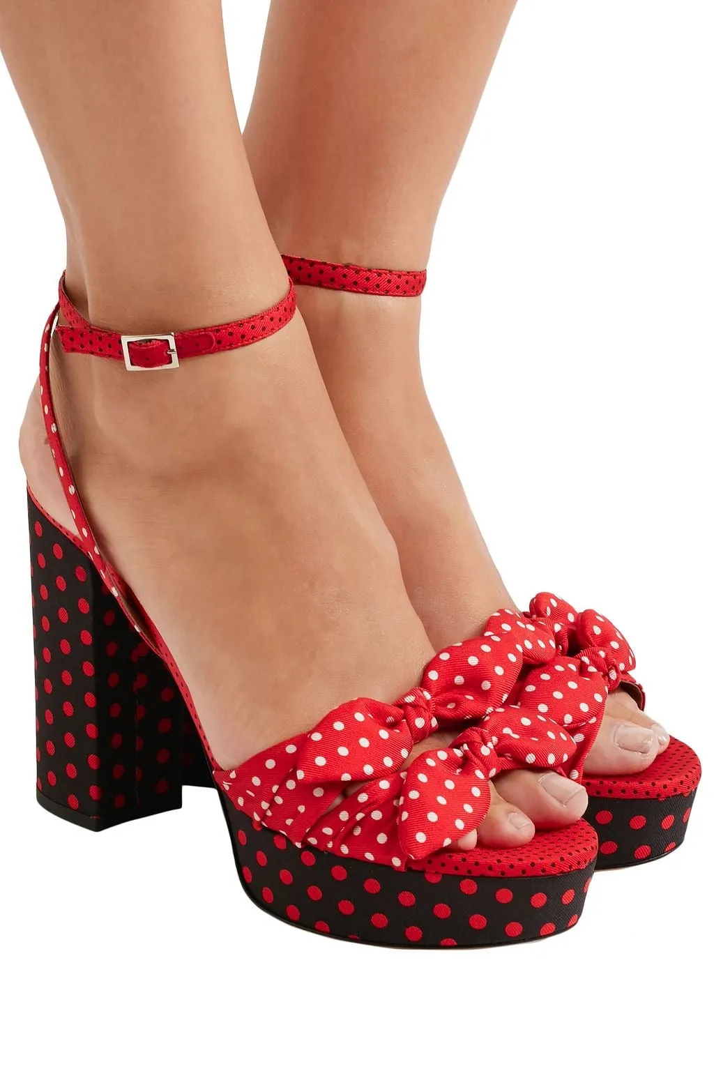 Tabitha Simmons Jodie Polka Red/Black/White Polka Dot