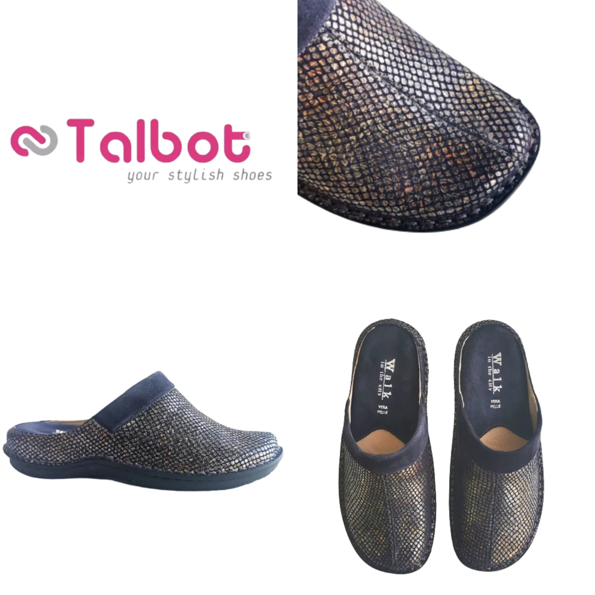 Talbot Leather Slippers