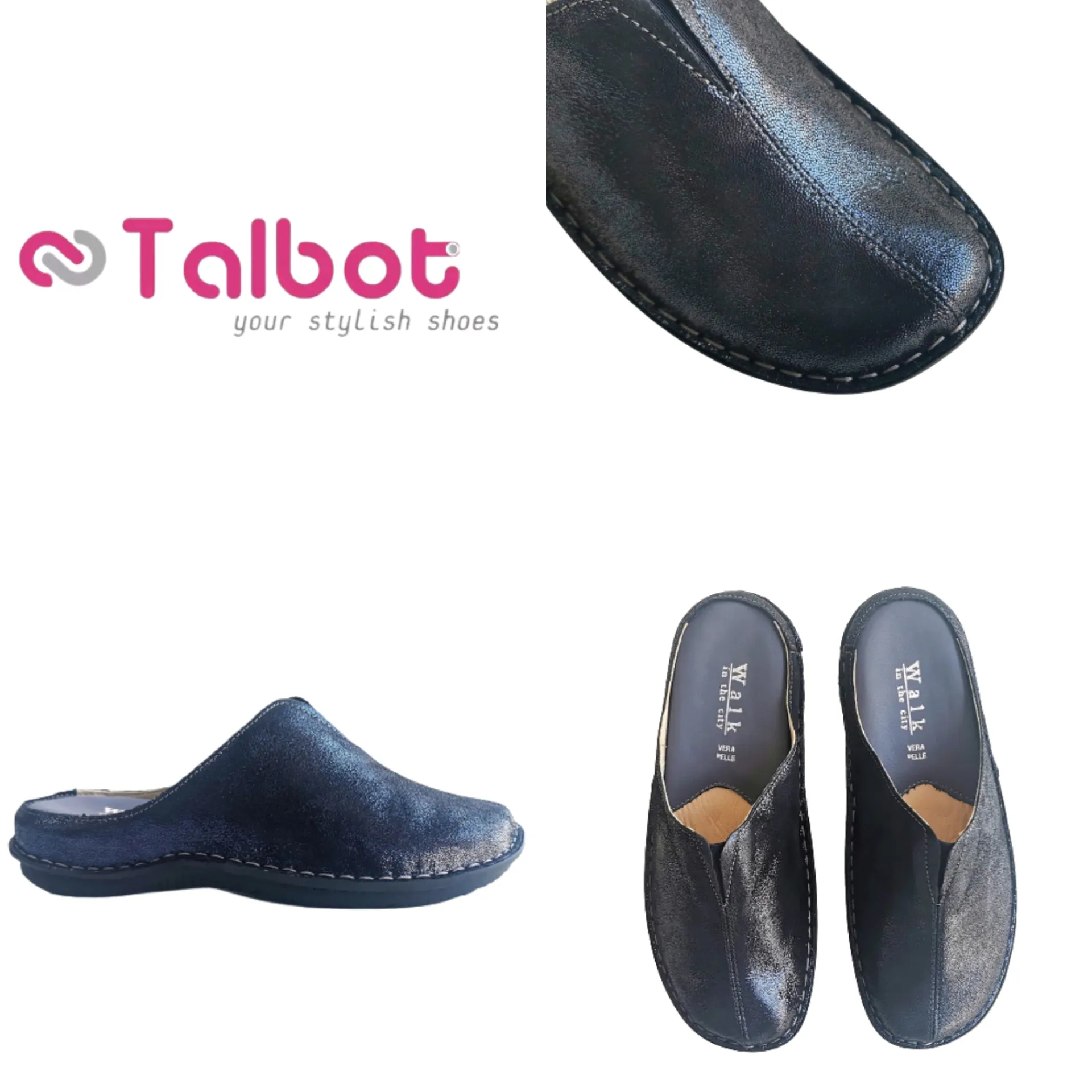 Talbot Leather Slippers