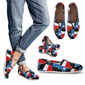 Texas Flag Women's Casual Canvas Shoes