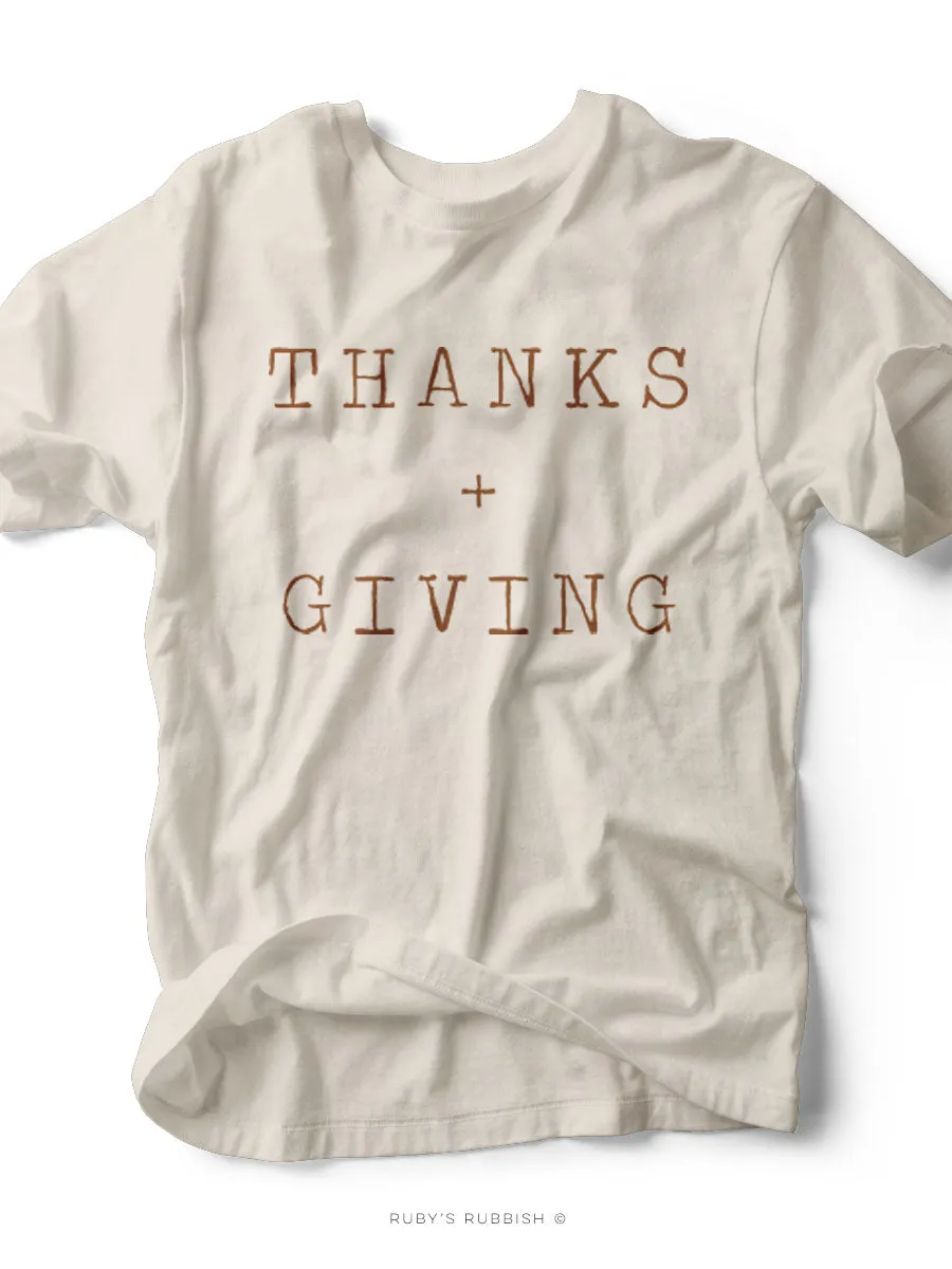 Thanks   Giving | Seasonal T-Shirt | Ruby’s Rubbish®