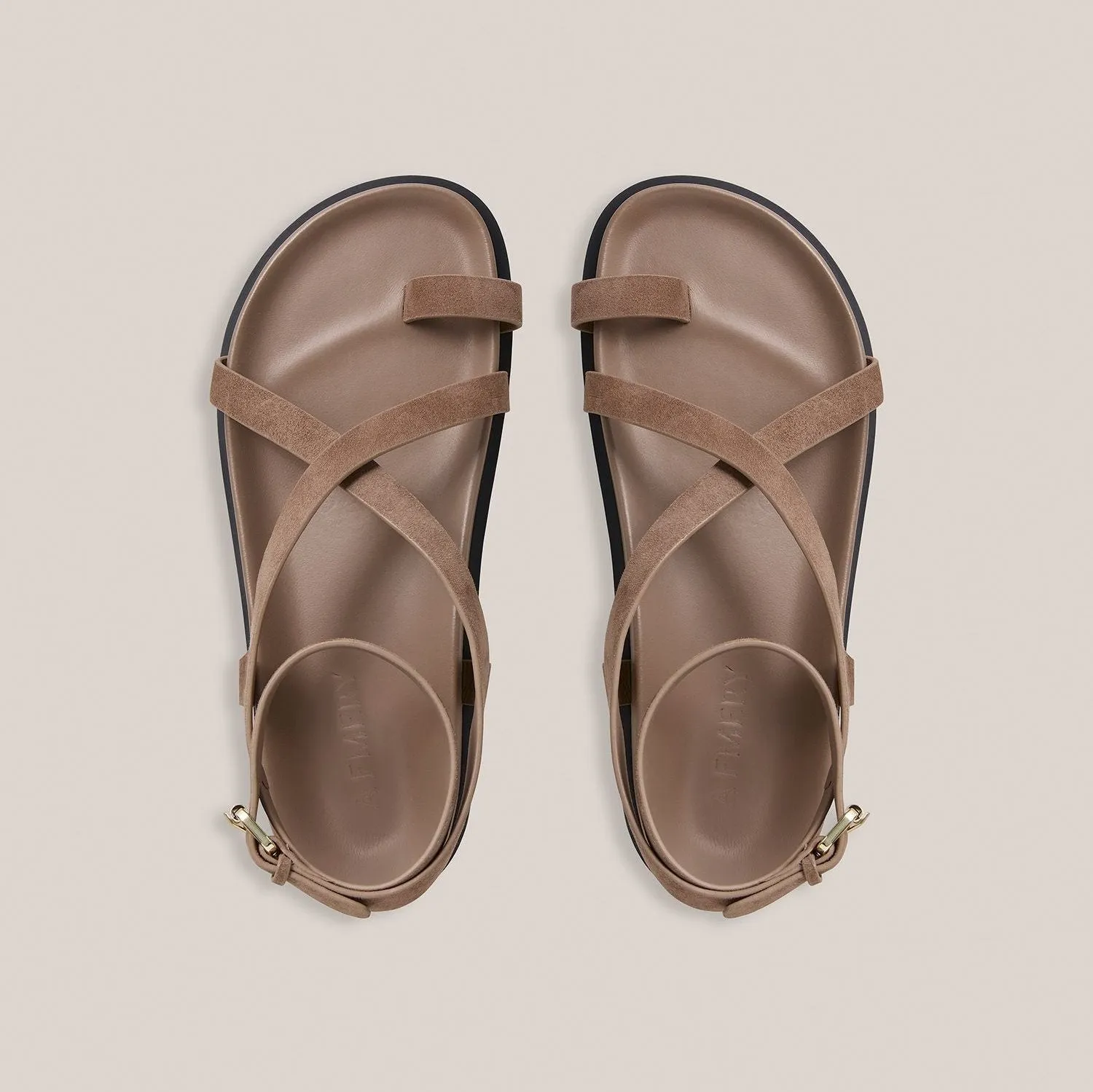 THE JALEN SLIM SANDAL - CARIBOU SUEDE