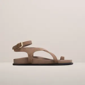 THE JALEN SLIM SANDAL - CARIBOU SUEDE