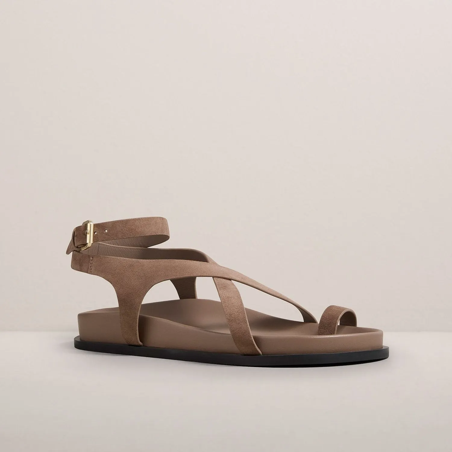 THE JALEN SLIM SANDAL - CARIBOU SUEDE