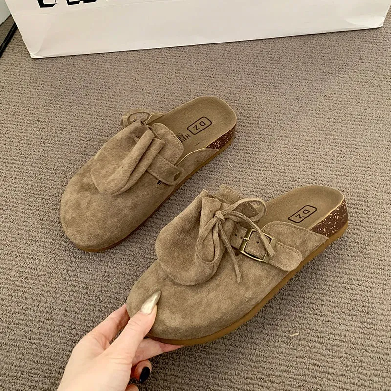 Thick Sole Mules – Women's Retro Slip-On Shoes
