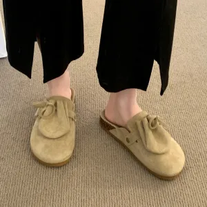 Thick Sole Mules – Women's Retro Slip-On Shoes