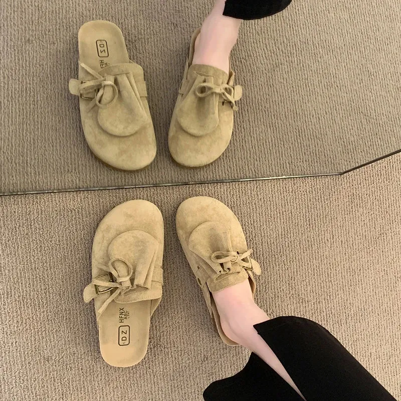 Thick Sole Mules – Women's Retro Slip-On Shoes